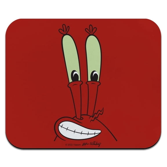 Spongebob Mr. Krabs Face Low Profile Thin Mouse Pad Mousepad