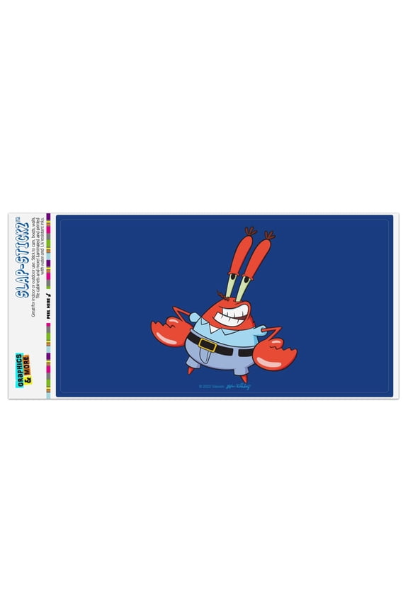 SpongeBob Mr. Krabs Pose Automotive Car Window Locker Bumper Sticker
