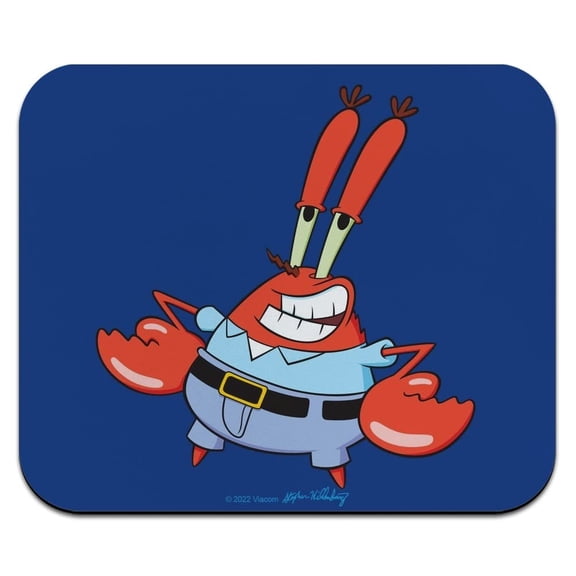 Spongebob Mr. Krabs Pose Low Profile Thin Mouse Pad Mousepad