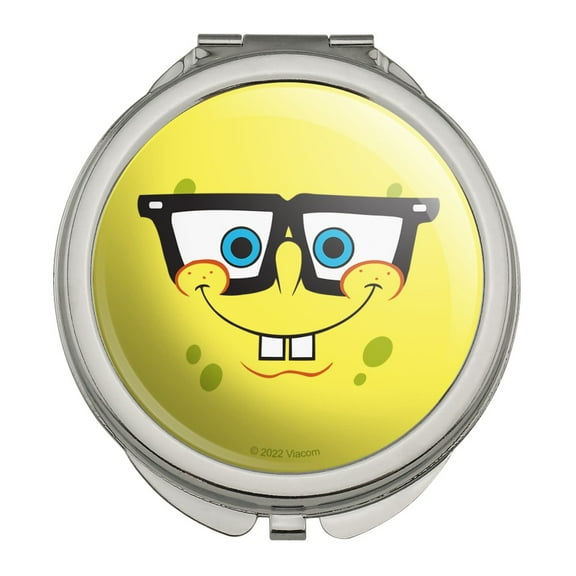 SpongeBob Nerd Face Compact Travel Purse Handbag Makeup Mirror