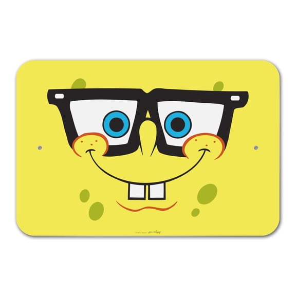 SpongeBob Nerd Face Home Business Office Sign