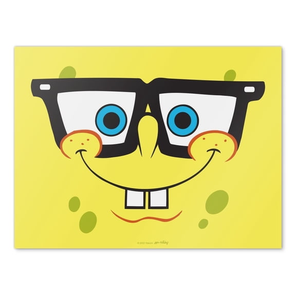 SpongeBob Nerd Face Home Business Office Sign