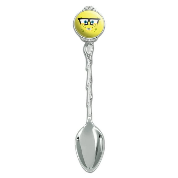 SpongeBob Nerd Face Novelty Collectible Demitasse Tea Coffee Spoon