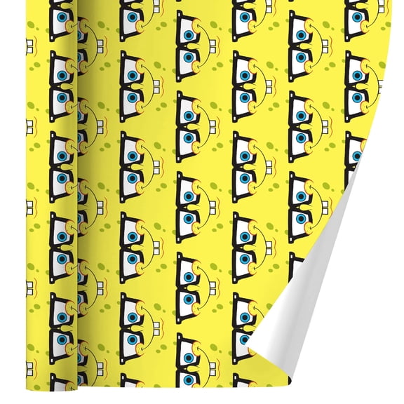 SpongeBob Nerd Face Premium Gift Wrap Wrapping Paper Roll