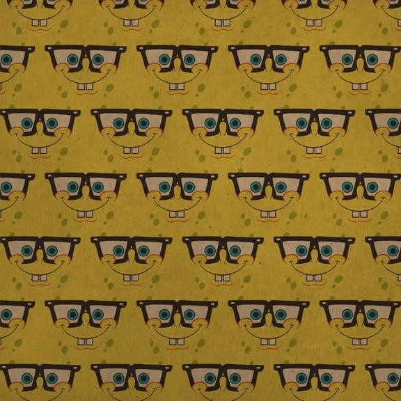 SpongeBob Nerd Face Premium Kraft Roll Gift Wrap Wrapping Paper