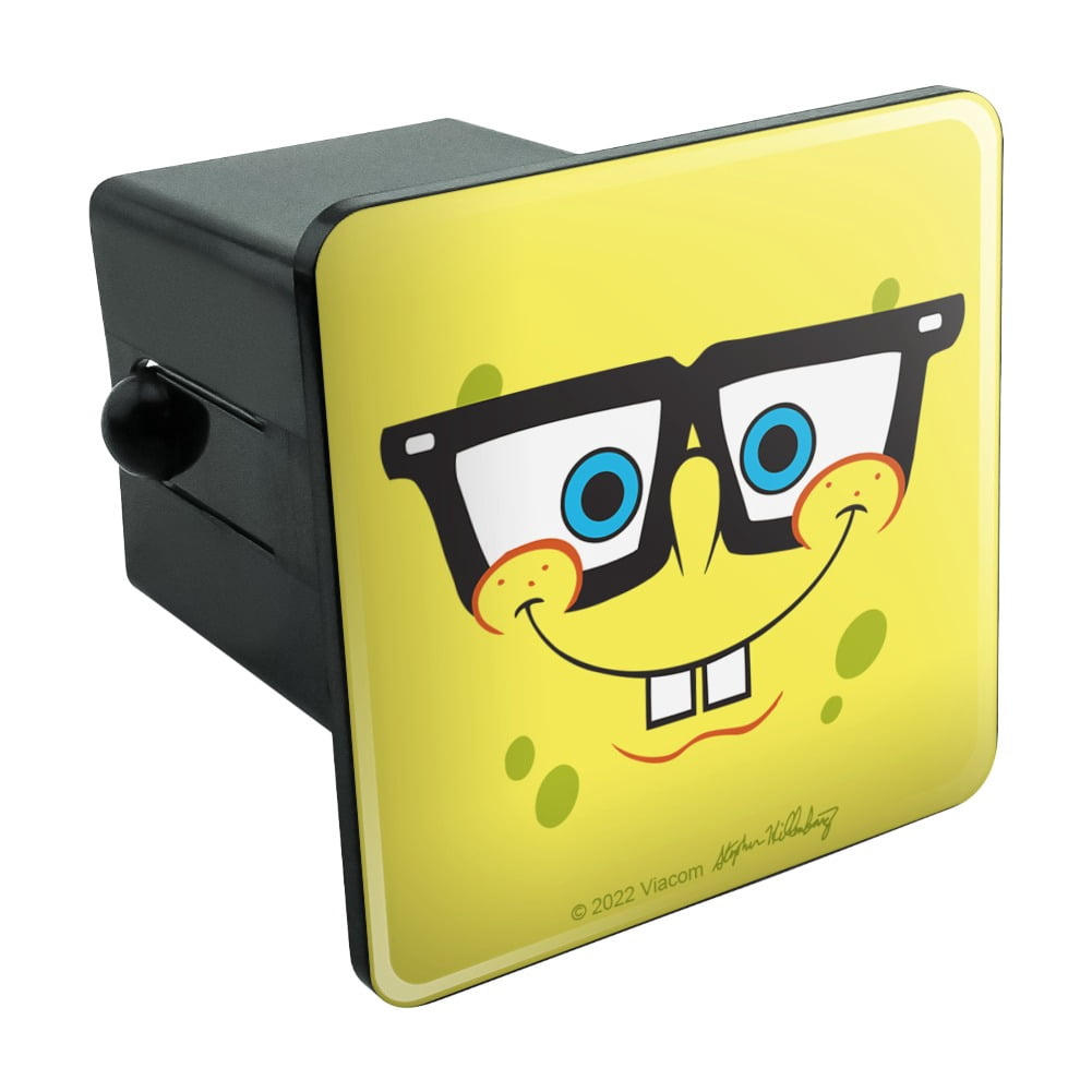 Spongebob Eye Plug In SpongeBob Nerd Face Tow Trailer Hitch Cover Plug Insert - Walmart.com