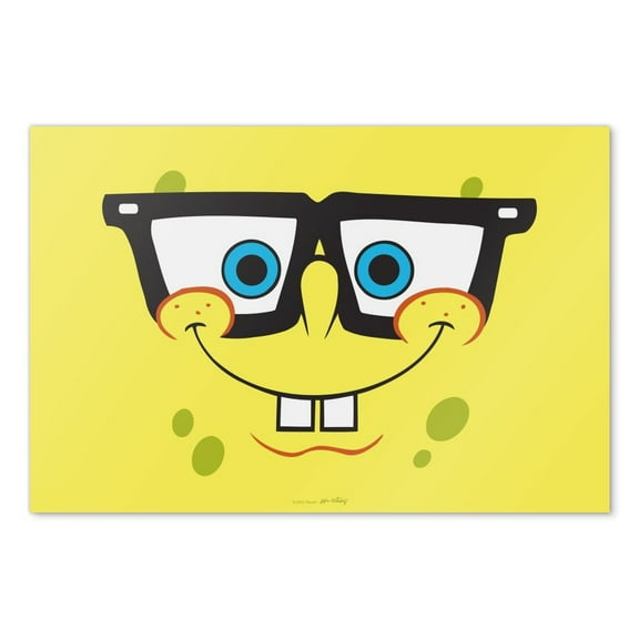 SpongeBob Nerd Face Wall Art Picture Paper Poster Dcor Home Decoration