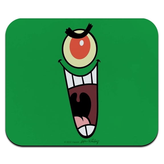 Spongebob Plankon Face Low Profile Thin Mouse Pad Mousepad