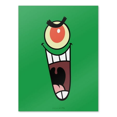 SpongeBob Plankon Face Wall Art Picture Paper Poster Décor Home Decoration
