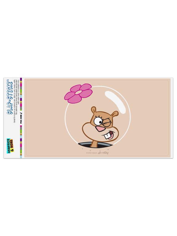 SpongeBob Sandy Wink Face Automotive Car Window Locker Bumper Sticker