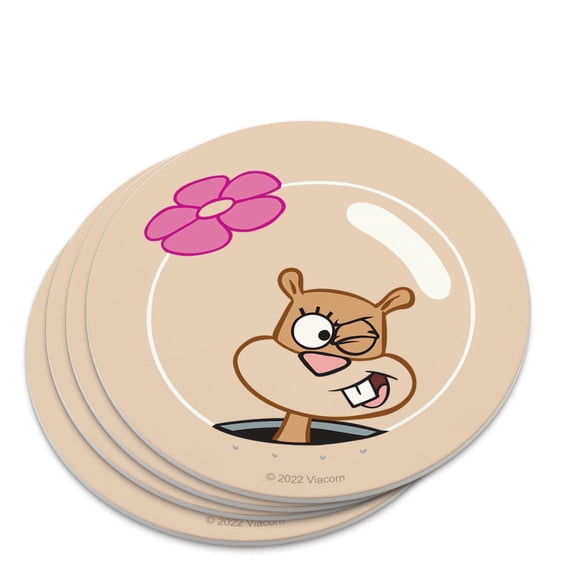 SpongeBob Sandy Wink Face Novelty Coaster Set