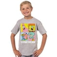 thumbnail image 1 of SpongeBob Shirt Boys Stay Weird Character Grid Short Sleeve Graphic Tee, 1 of 6