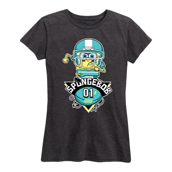 SpongeBob SquarePants - Football SpongeBob 01 - Women's Short Sleeve Graphic T-Shirt