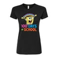 thumbnail image 1 of SpongeBob SquarePants - 100 Days Of School Spongebob - Juniors Fitted Graphic T-Shirt, 1 of 6