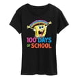 thumbnail image 1 of SpongeBob SquarePants - 100 Days Of School Spongebob - Women's Short Sleeve Graphic T-Shirt, 1 of 6