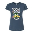 thumbnail image 1 of SpongeBob SquarePants - 100th Day Of School - Juniors Fitted Graphic T-Shirt, 1 of 1