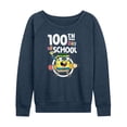 thumbnail image 1 of SpongeBob SquarePants - 100th Day Of School - Women's Lightweight French Terry Long Sleeve Shirt, 1 of 6