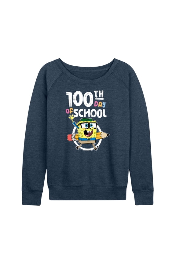 - 100th Day Of School - Women's Lightweight French Terry Long Sleeve Shirt