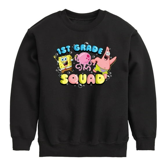 SpongeBob SquarePants - 1st Grade Squad - Toddler & Youth Crewneck Fleece Sweatshirt