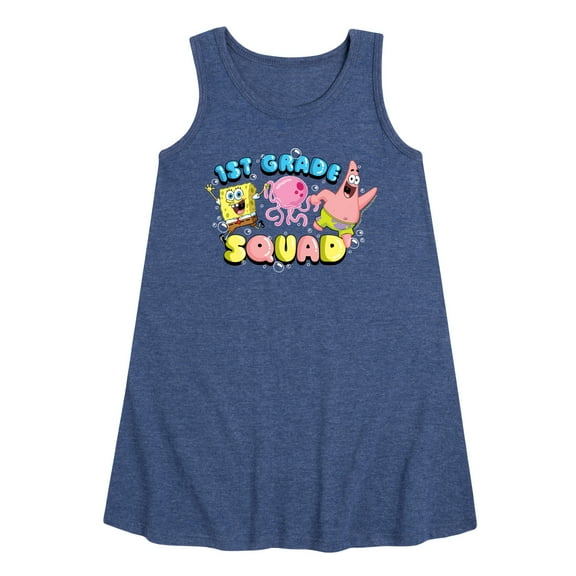 SpongeBob SquarePants - 1st Grade Squad - Toddler & Youth Girls A-line Dress