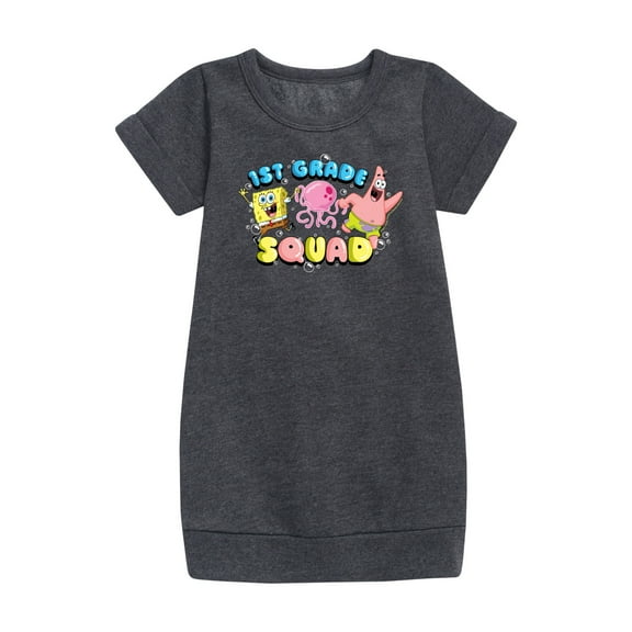 SpongeBob SquarePants - 1st Grade Squad - Toddler & Youth Girls Fleece Dress