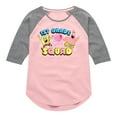 thumbnail image 1 of SpongeBob SquarePants - 1st Grade Squad - Toddler & Youth Girls Raglan Graphic T-Shirt, 1 of 5