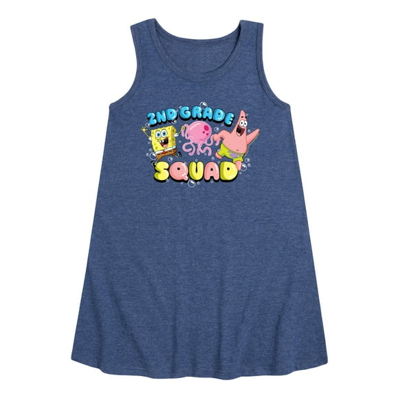 SpongeBob SquarePants - 2nd Grade Squad - Toddler & Youth Girls A-line Dress