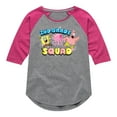 thumbnail image 1 of SpongeBob SquarePants - 2nd Grade Squad - Toddler & Youth Girls Raglan Graphic T-Shirt, 1 of 5