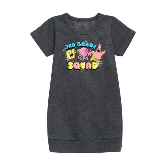SpongeBob SquarePants - 3rd Grade Squad - Toddler & Youth Girls Fleece Dress