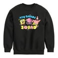 thumbnail image 1 of SpongeBob SquarePants - 4th Grade Squad - Toddler & Youth Crewneck Fleece Sweatshirt, 1 of 6