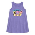 thumbnail image 1 of SpongeBob SquarePants - 4th Grade Squad - Toddler & Youth Girls A-line Dress, 1 of 1