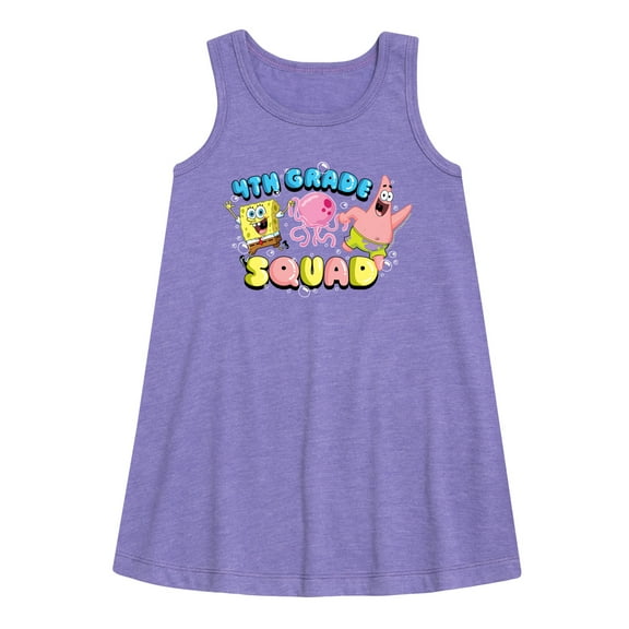 SpongeBob SquarePants - 4th Grade Squad - Toddler & Youth Girls A-line Dress