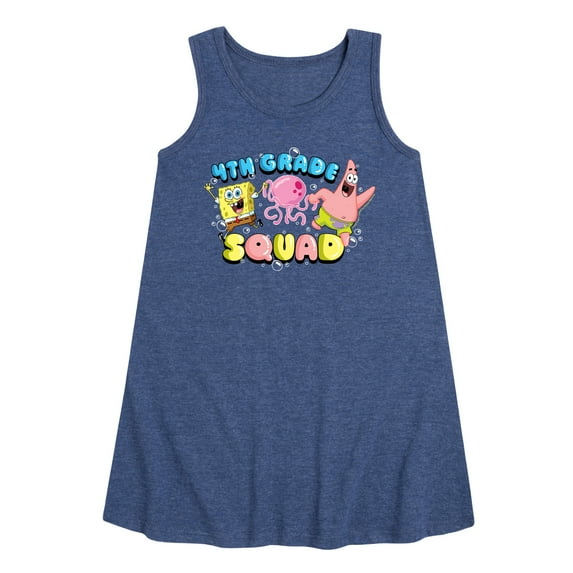 SpongeBob SquarePants - 4th Grade Squad - Toddler & Youth Girls A-line Dress