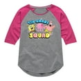 thumbnail image 1 of SpongeBob SquarePants - 4th Grade Squad - Toddler & Youth Girls Raglan Graphic T-Shirt, 1 of 4