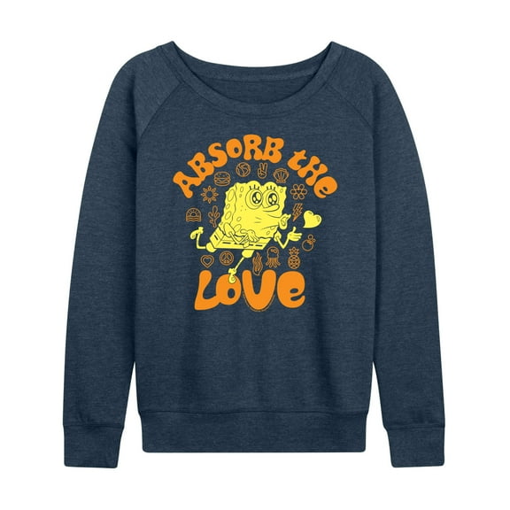 SpongeBob SquarePants - Absorb The Love - Women's Lightweight French Terry Long Sleeve Shirt