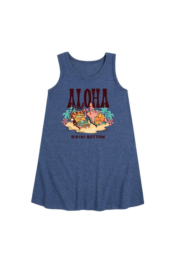 - Aloha From Bikini Bottom - Toddler & Youth Girls A-line Dress