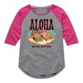 thumbnail image 1 of SpongeBob SquarePants - Aloha From Bikini Bottom - Toddler & Youth Girls Raglan Graphic T-Shirt, 1 of 5
