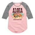 thumbnail image 1 of SpongeBob SquarePants - Aloha From Bikini Bottom - Toddler & Youth Girls Raglan Graphic T-Shirt, 1 of 5