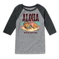 thumbnail image 1 of SpongeBob SquarePants - Aloha From Bikini Bottom - Toddler & Youth Raglan Graphic T-Shirt, 1 of 5