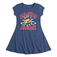 thumbnail image 1 of SpongeBob SquarePants - American All Star - Toddler And Youth Girls Fit And Flare Dress, 1 of 4