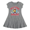thumbnail image 1 of SpongeBob SquarePants - American All Star - Toddler And Youth Girls Fit And Flare Dress, 1 of 1
