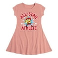 thumbnail image 1 of SpongeBob SquarePants - American All Star - Toddler And Youth Girls Fit And Flare Dress, 1 of 1