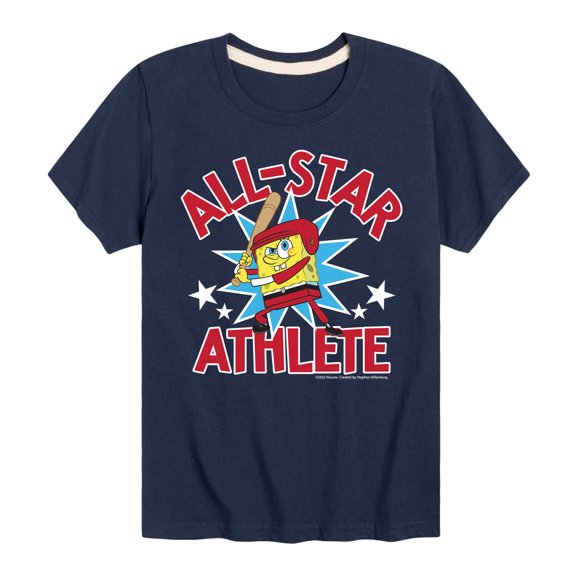 SpongeBob SquarePants - American All Star - Toddler And Youth Short Sleeve Graphic T-Shirt
