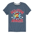 thumbnail image 1 of SpongeBob SquarePants - American All Star - Toddler And Youth Short Sleeve Graphic T-Shirt, 1 of 6