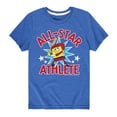 thumbnail image 1 of SpongeBob SquarePants - American All Star - Toddler And Youth Short Sleeve Graphic T-Shirt, 1 of 6