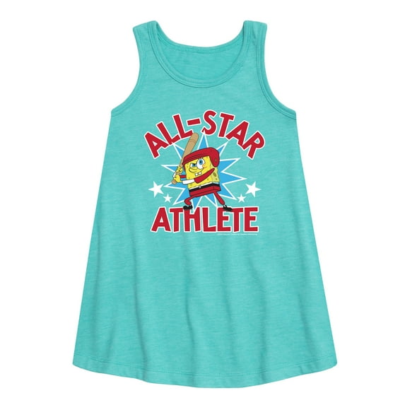 SpongeBob SquarePants - American All-Star - Toddler and Youth Girls A-line Dress