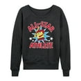 thumbnail image 1 of SpongeBob SquarePants - American All Star - Women's Lightweight French Terry Long Sleeve Shirt, 1 of 5