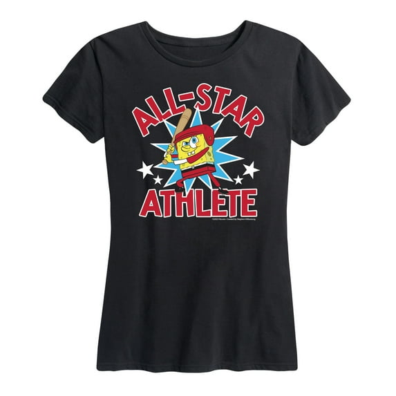 SpongeBob SquarePants - American All Star - Women's Short Sleeve Graphic T-Shirt
