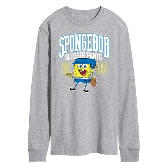 SpongeBob SquarePants - American Slugger Pants - Men's Long Sleeve T-Shirt