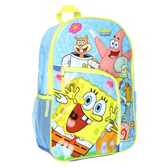SpongeBob SquarePants And Friends School Dual Compartment Backpack For Daily Use